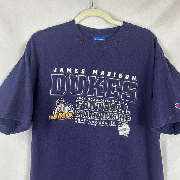 James Madison Dukes Champion NCAA Football Championship‎ T Shirt Mens L - Picture 3 of 7
